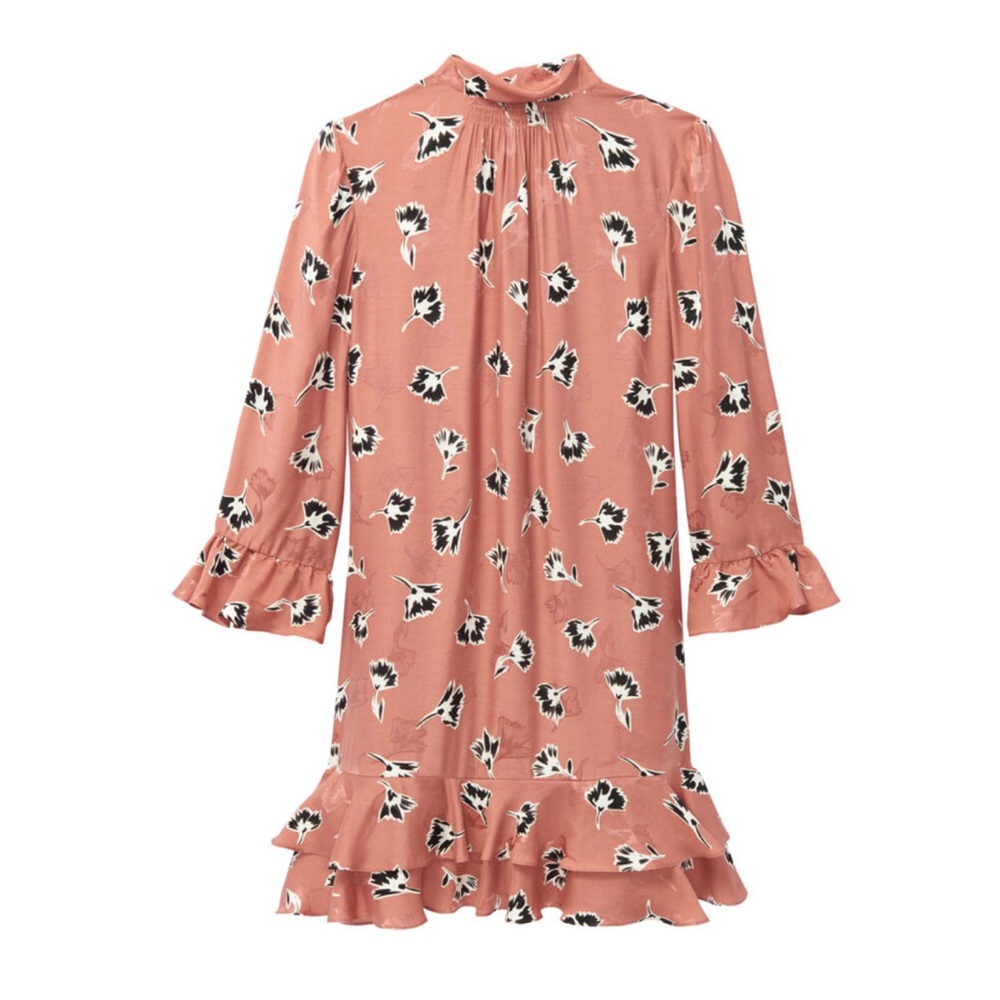 Rebecca Taylor Ikat Paintbrush Ruffle Dress (Sz 2)
